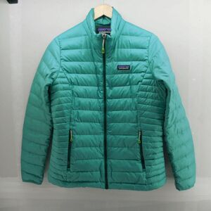 Patagonia Down Sweater Goose Puffer Jacket Women's Medium Green Coat 84683